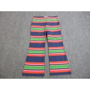Trina Turk Pants Womens 8 Flared Multicolor Striped Twill‎ Cotton Spandex Zip